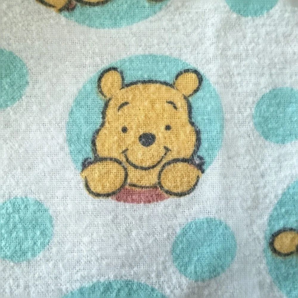 Vintage Disney‎ Baby Winnie Pooh Blanket 30x30 Cotton Nursery Swaddle